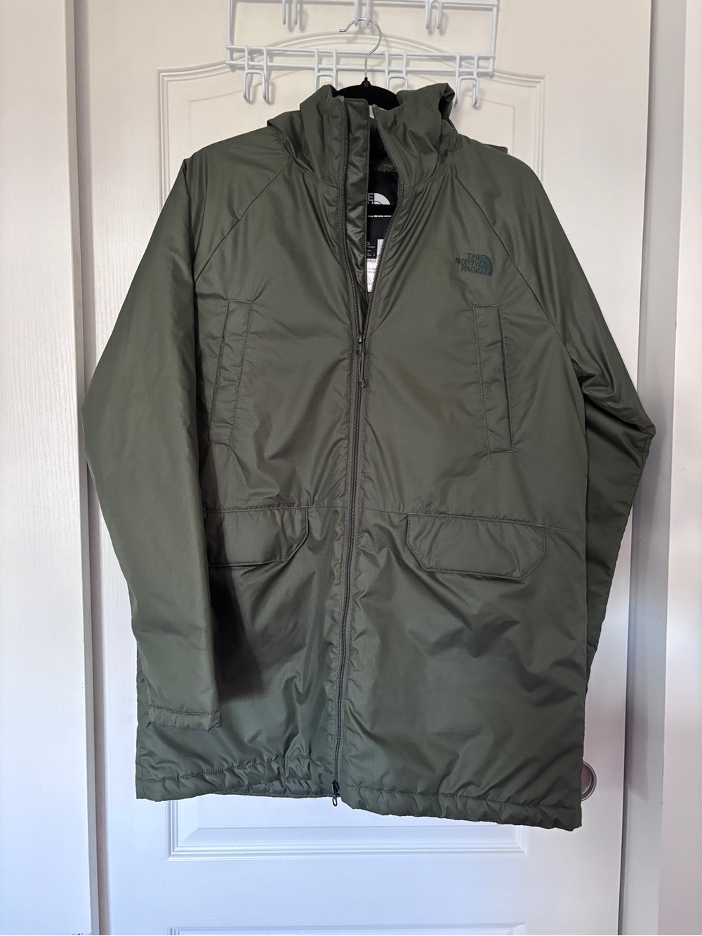 The North Face Women’s Auburn Water Repellent Hooded Parka (Olive Green, Size:L)